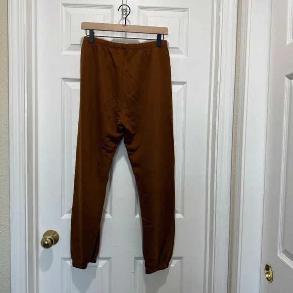 Spiritual Gangster Love Script Brown Sweatpants - Picture 5 of 7